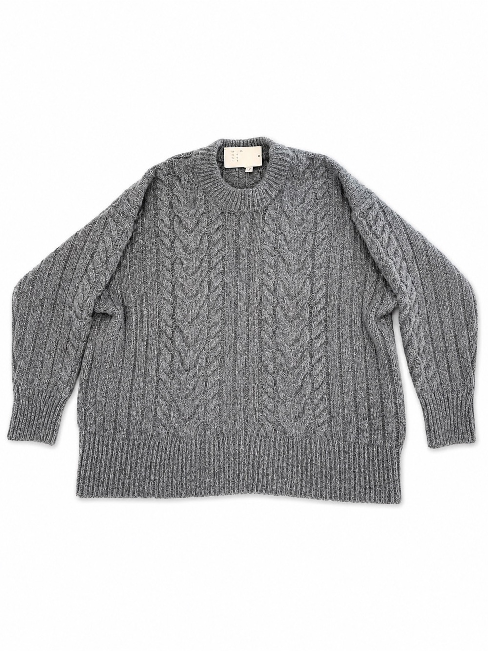 Women’s a .new day soft and cozy cable knit gray pullover sweater, size 4x. NWT